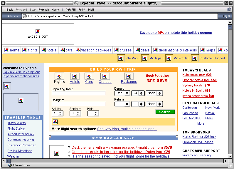  Expedia.com, Orbitz.com, Travelocity.com  speed site reviews for